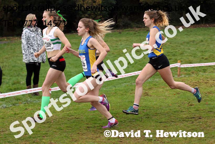 Junior women, National Cross Country Relays, Berry Park, Mansfield. Photo: David T. Hewitson/Sports for All Pics